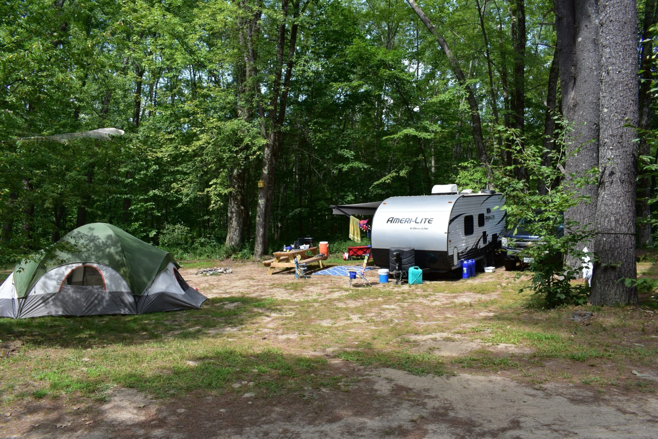Canal bridge campground camping in fryeburg maine